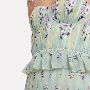 Self-Portrait Dresses Nwt Self Portrait Floral Tiered Chiffon